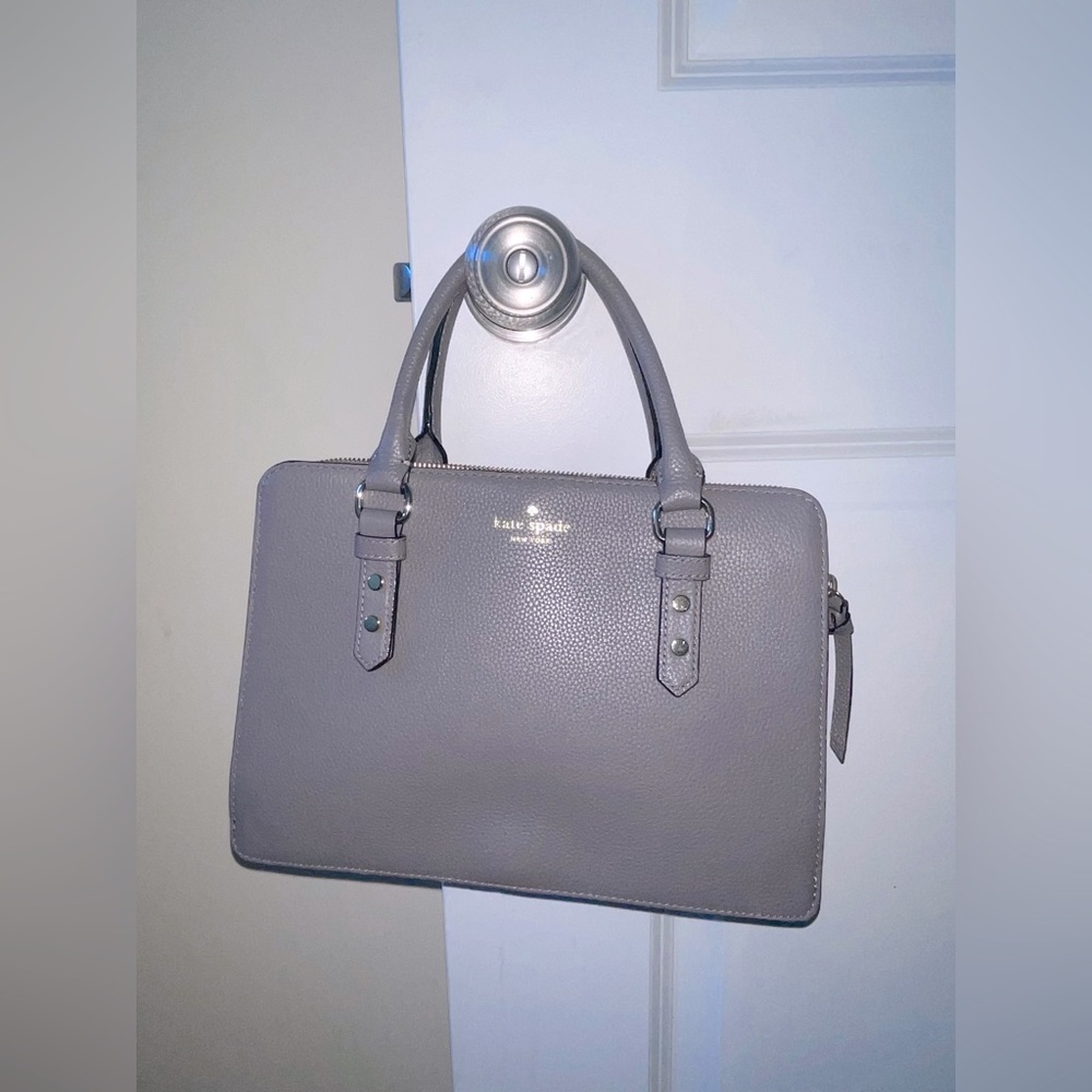 Kate Spade New York | Hare Gray Lise Mulberry Street Leather Satchel